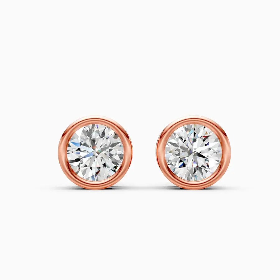 Firn Solitaire Stud Earrings, 1.2 ct