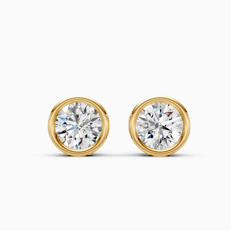 Firn Solitaire Stud Earrings, 1.2 ct