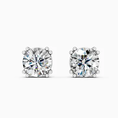 Firn Solitaire Stud Earrings, 1.06 ct