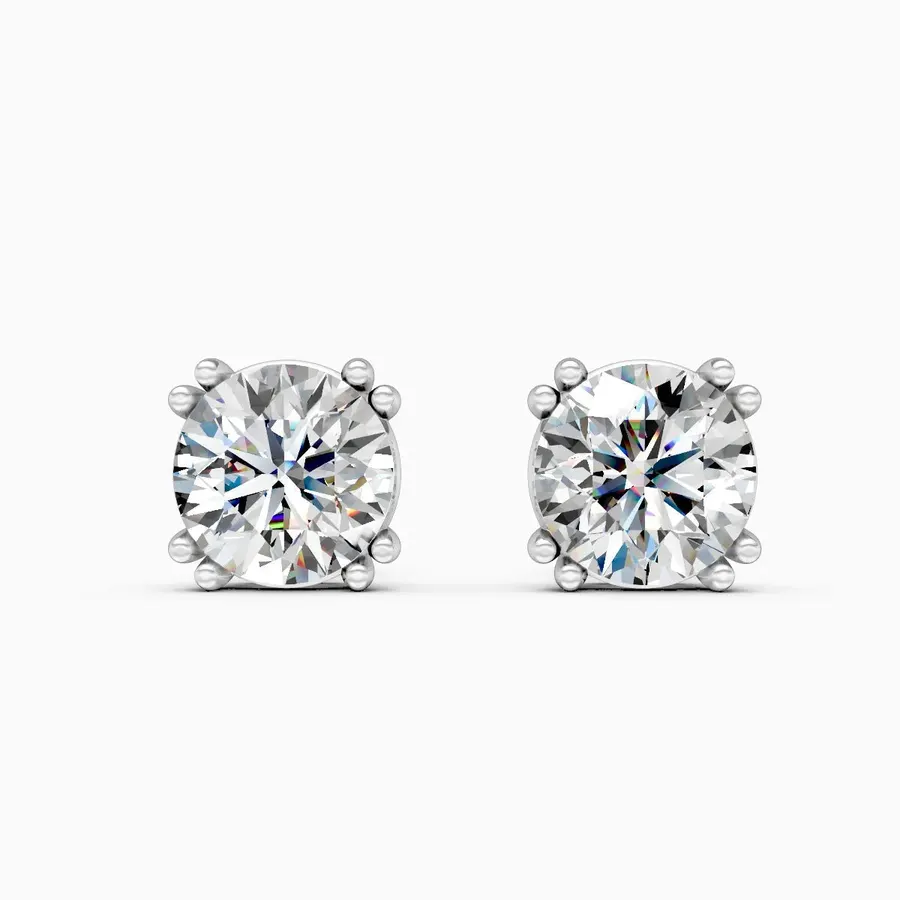 Firn Solitaire Stud Earrings, 1.06 ct