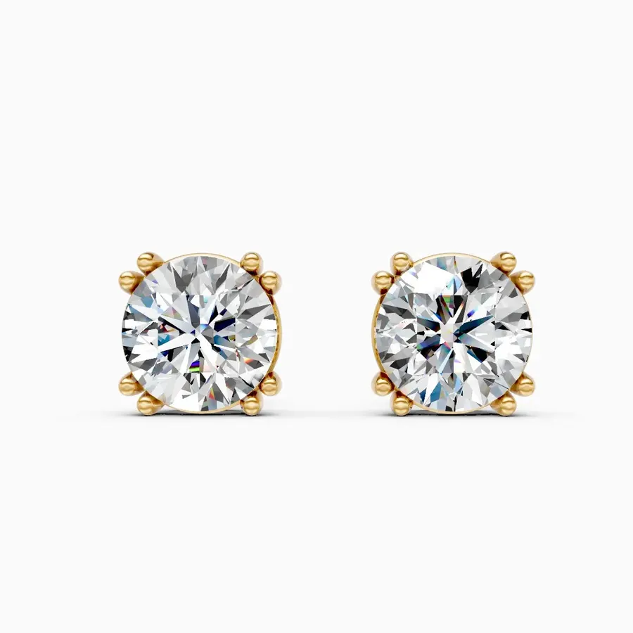Firn Solitaire Stud Earrings, 1.06 ct