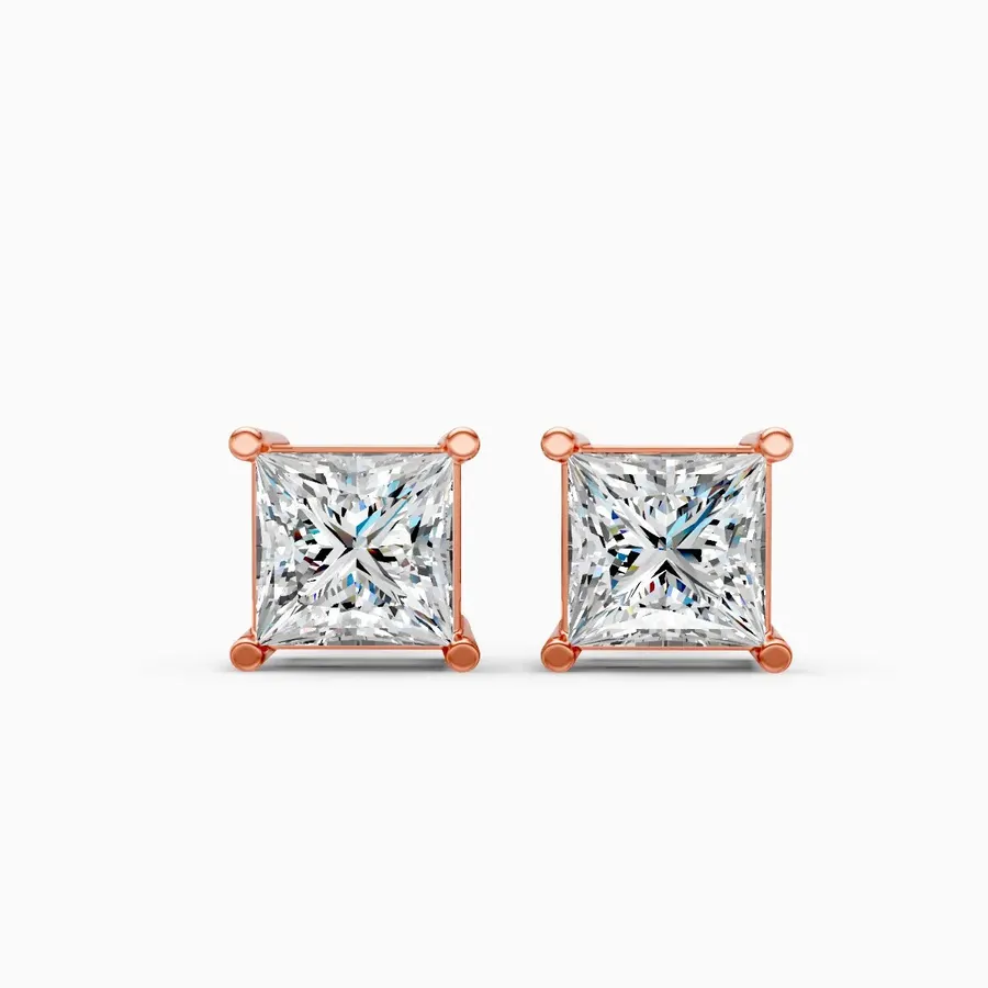 Firn Solitaire Stud Earrings, 1.93 ct