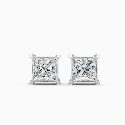 Firn Solitaire Stud Earrings, 1.93 ct