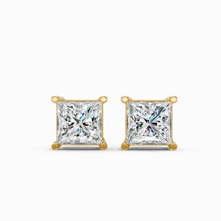 Firn Solitaire Stud Earrings, 1.93 ct