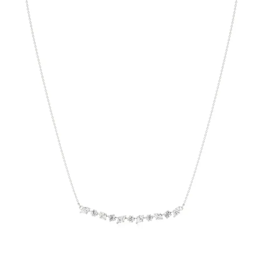 Cairn Bar Necklace, 1.6 ct
