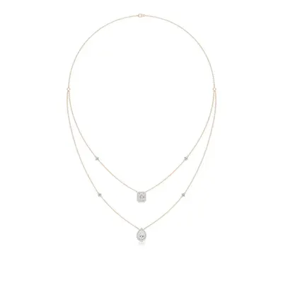 Rime Emerald Halo Necklace