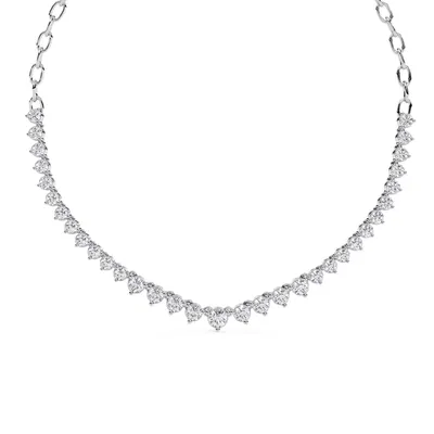 Firn Round Curved Necklace, 1.29 ct