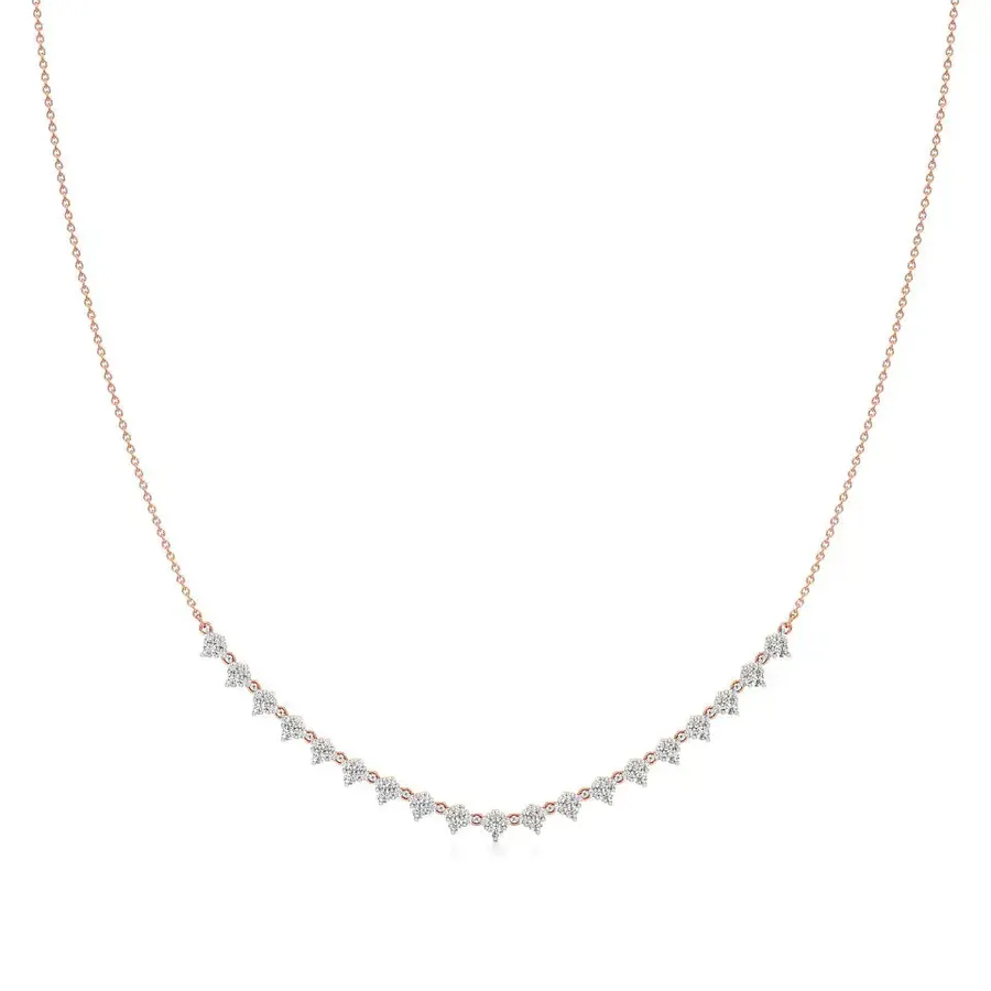 Firn Round Classic Necklace, 1.4 ct