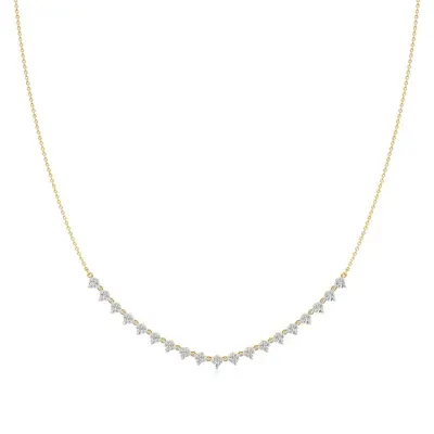 Firn Round Classic Necklace, 1.4 ct