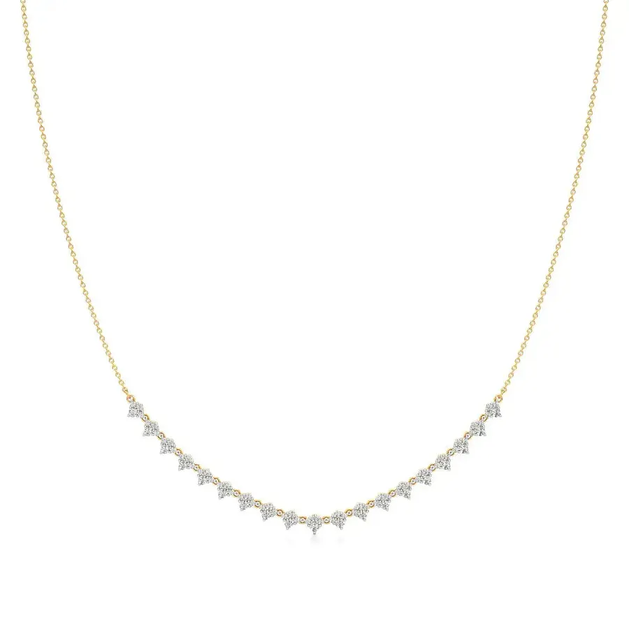 Firn Round Classic Necklace, 1.4 ct