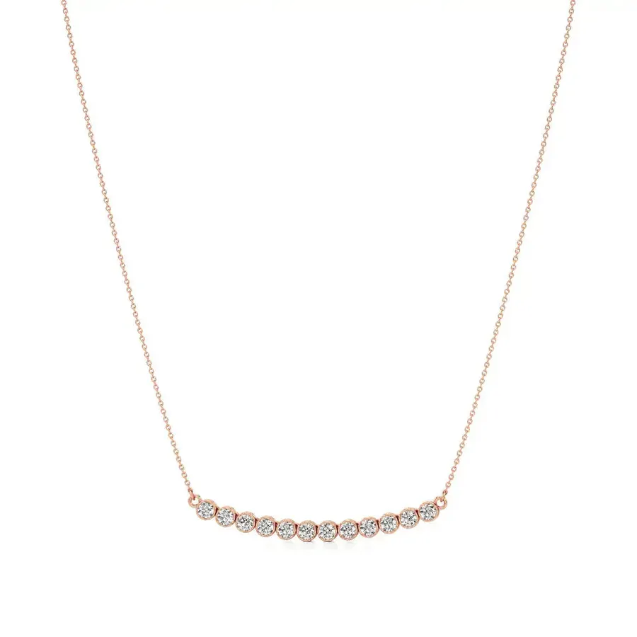 Firn Round Bar Necklace