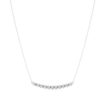 Firn Round Bezel Necklace