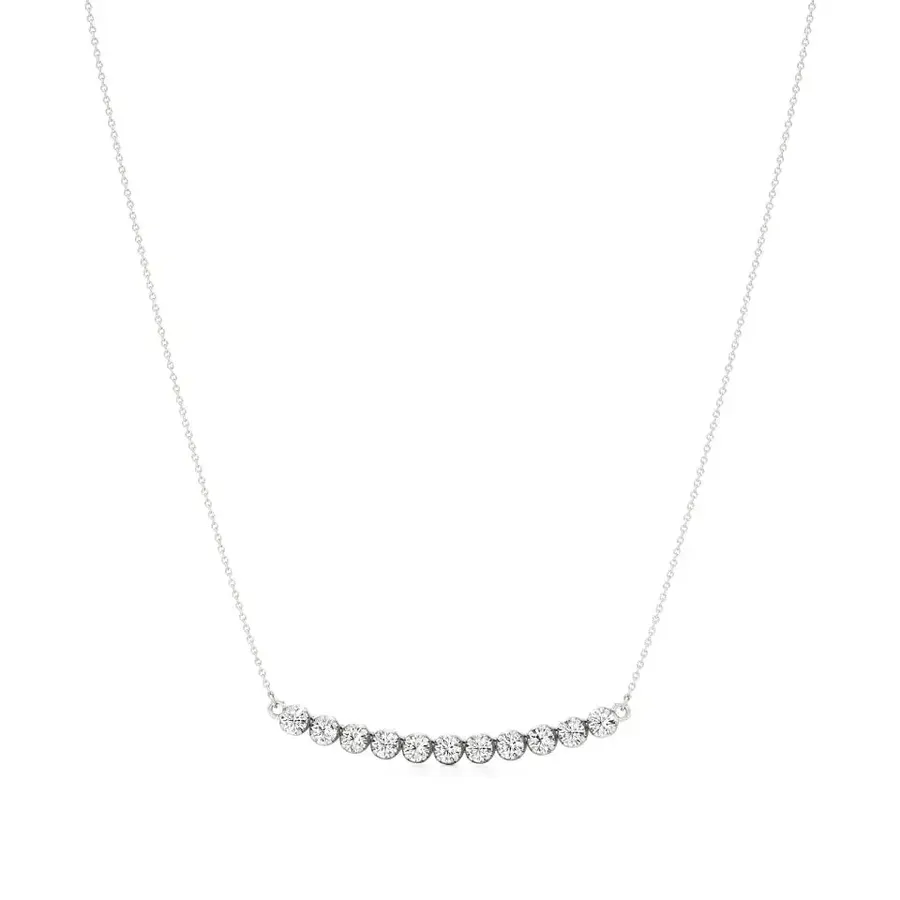 Firn Round Bezel Necklace