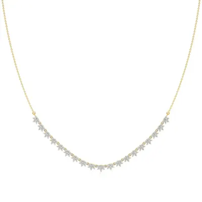 Firn Round Cluster Necklace
