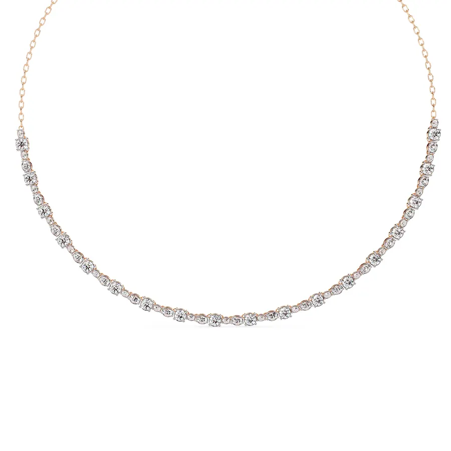 Firn Round Classic Necklace, 3.24 ct