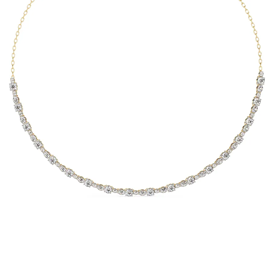 Firn Round Classic Necklace, 3.24 ct