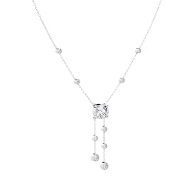 Firn Round Solitaire Necklace