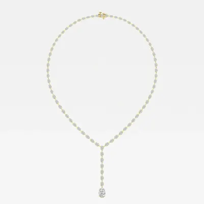 Lattice Oval Tennis Necklace