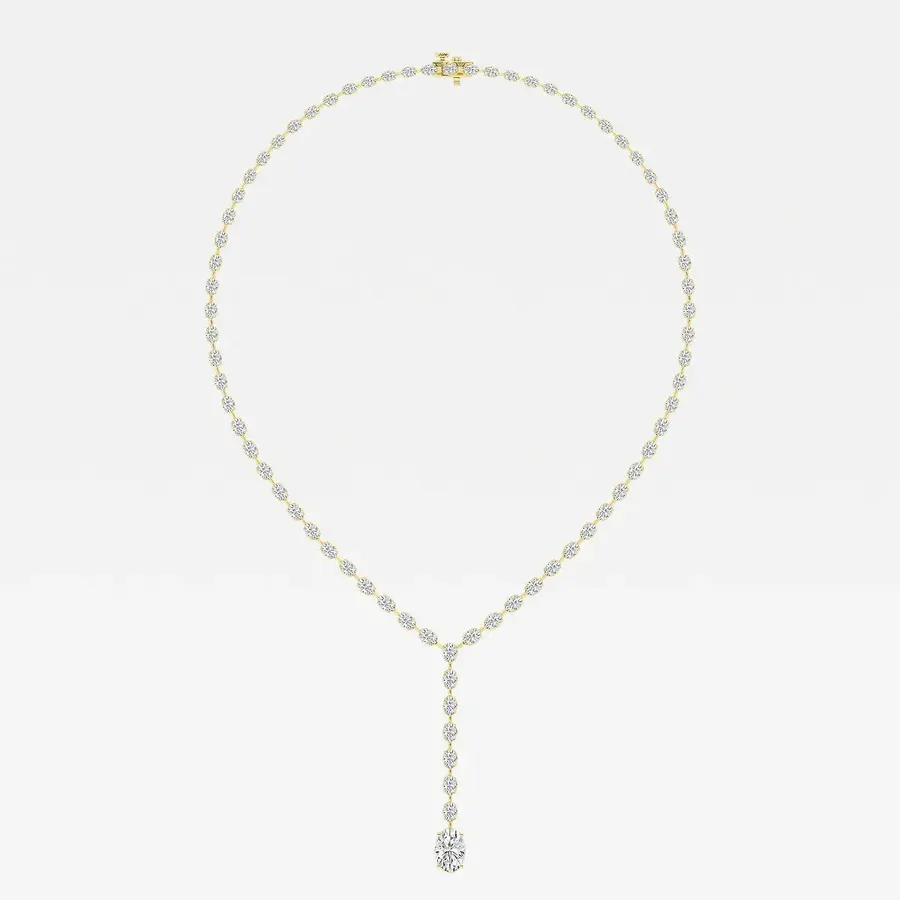 Lattice Oval Tennis Necklace