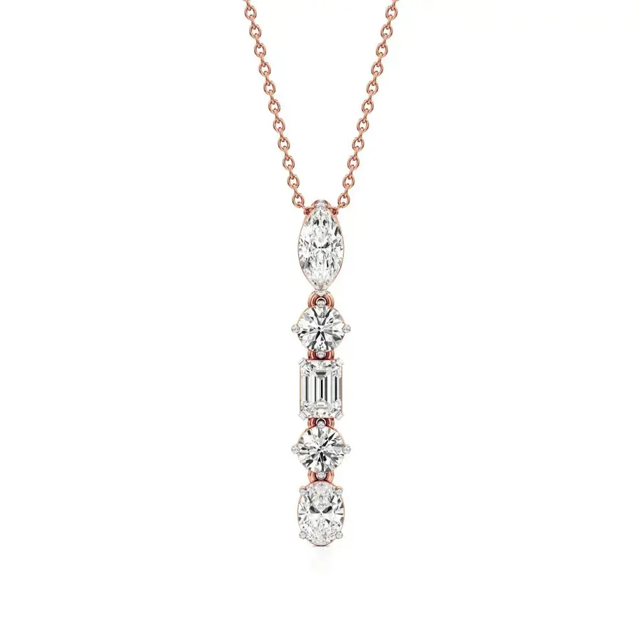 Cairn Multi-Shape Halo Pendant