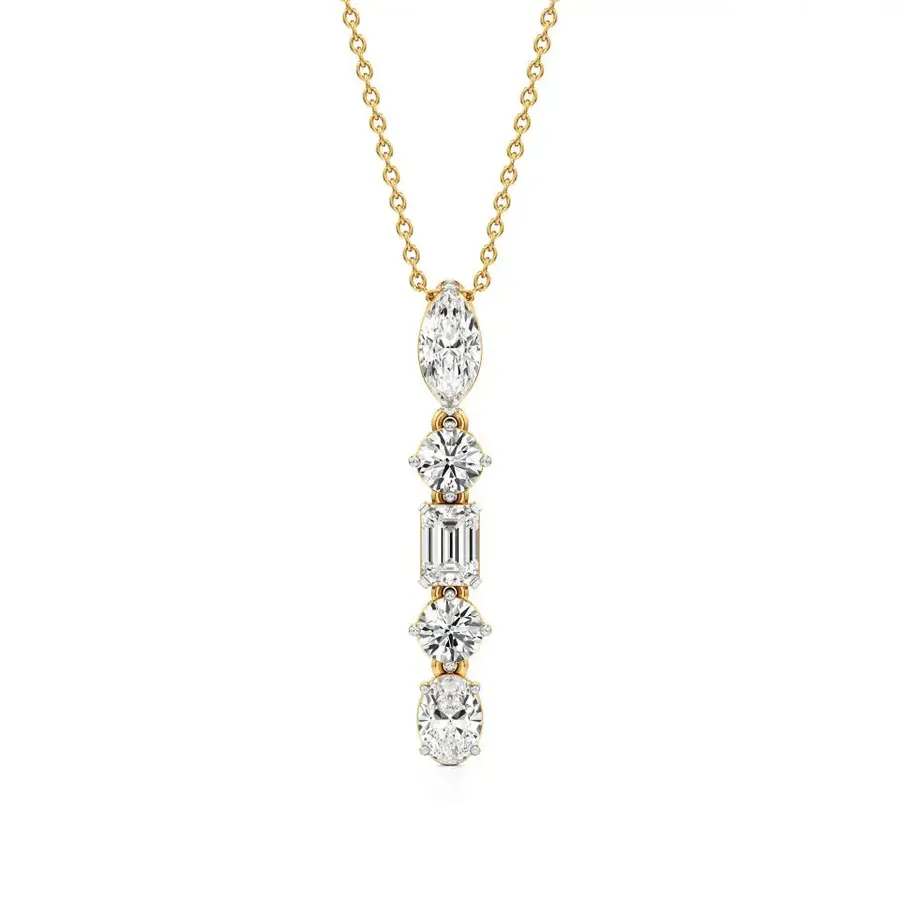 Cairn Multi-Shape Halo Pendant