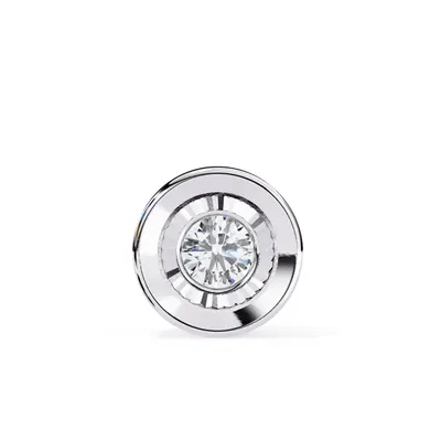 Frazil Round Illusion Pendant, 1 ct