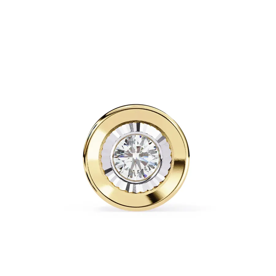 Frazil Round Illusion Pendant, 1 ct