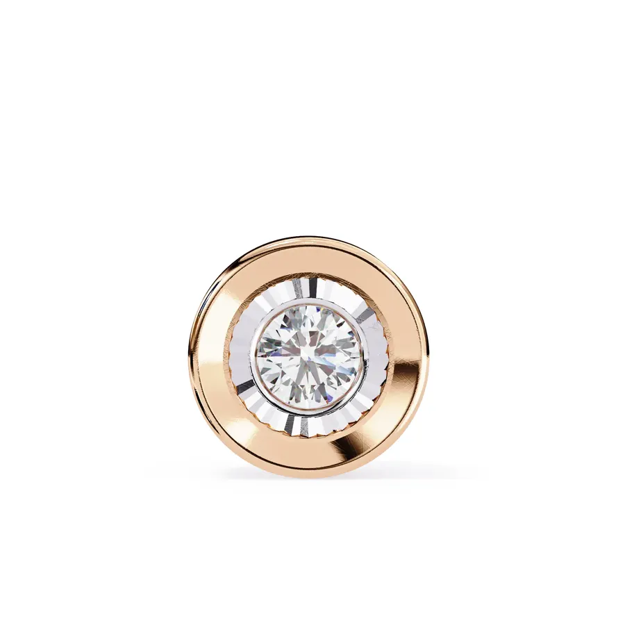 Frazil Round Illusion Pendant, 0.2 ct