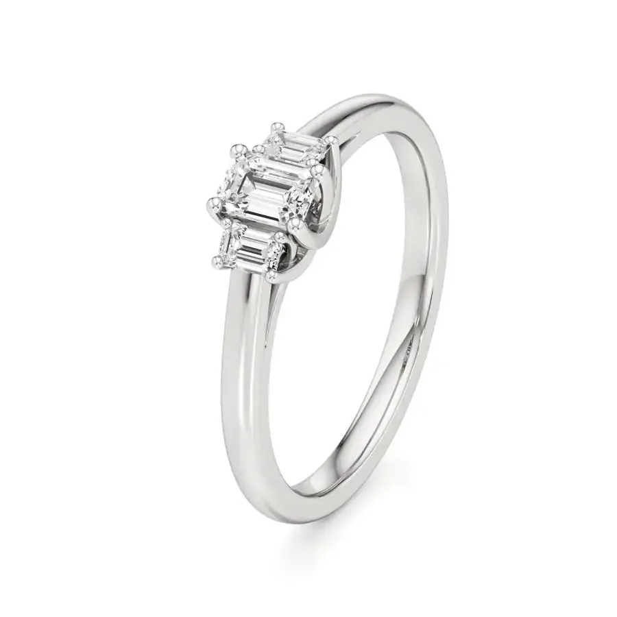Sundog Emerald Trilogy Ring