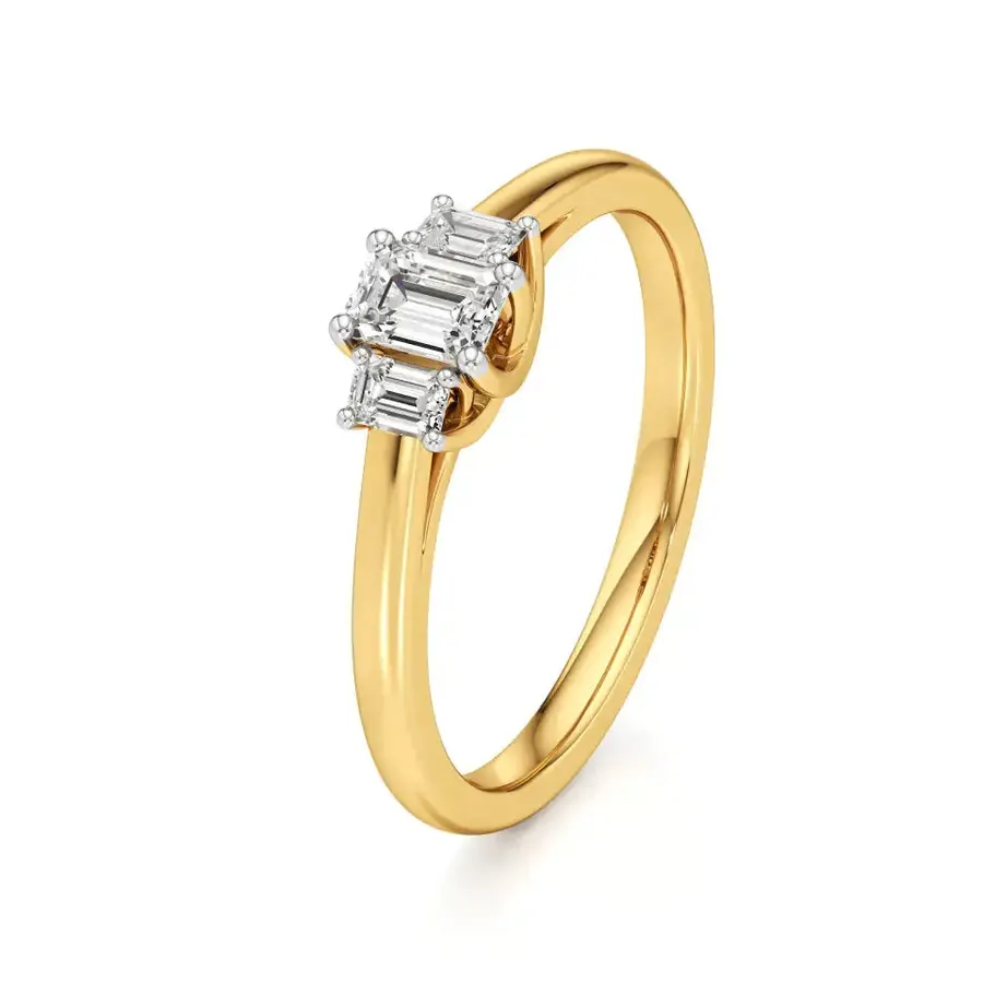 Sundog Emerald Trilogy Ring