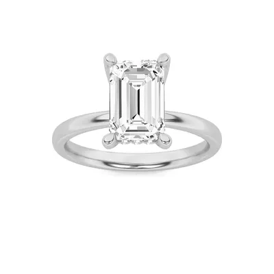 Rime Emerald Hidden Halo Halo Ring, 1.02 ct