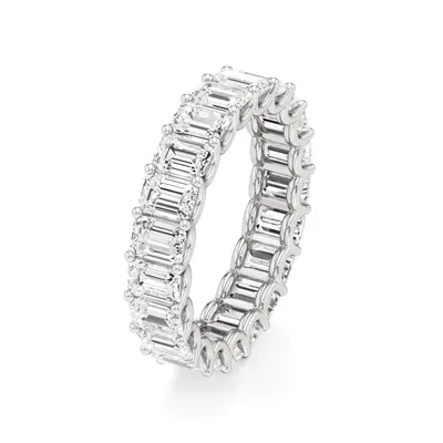 Lattice Emerald Eternity Ring