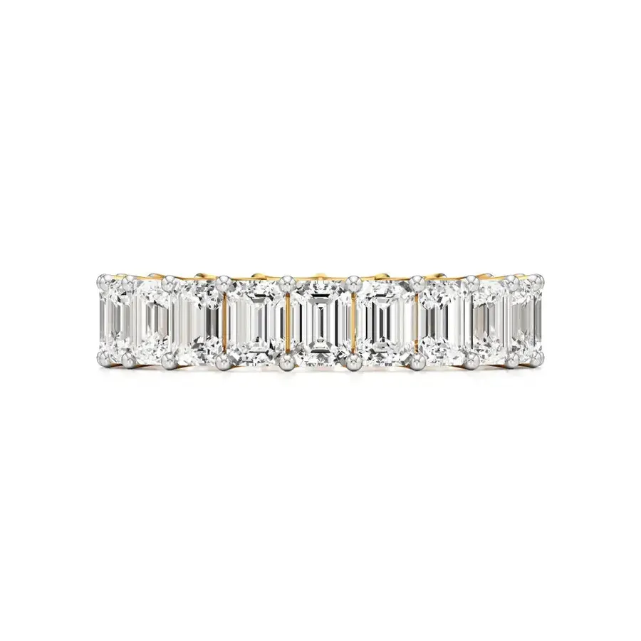 Lattice Emerald Eternity Ring