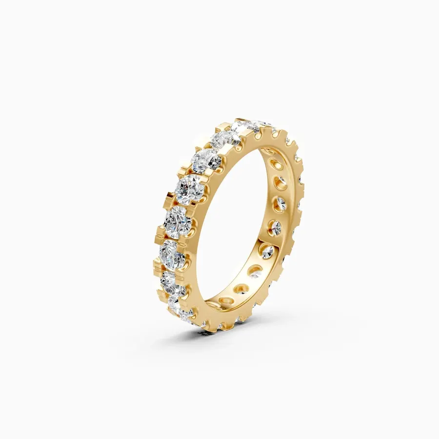 Lattice Round Eternity Ring, 1.05 ct