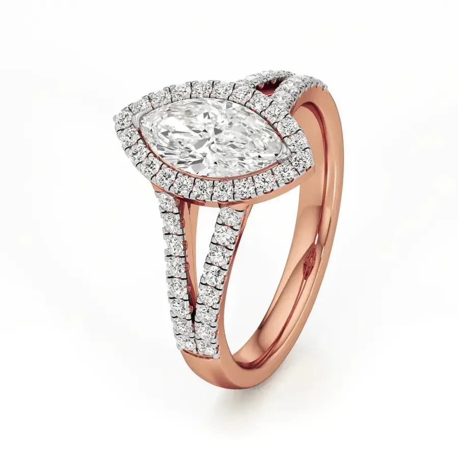 Rime Marquise Solitaire Ring