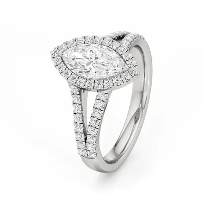 Rime Marquise Solitaire Ring