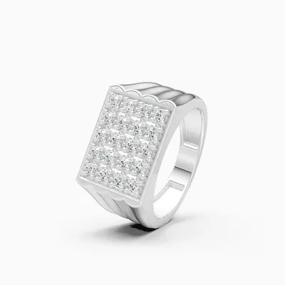 Basalt Men's Ring, 0.68 ct