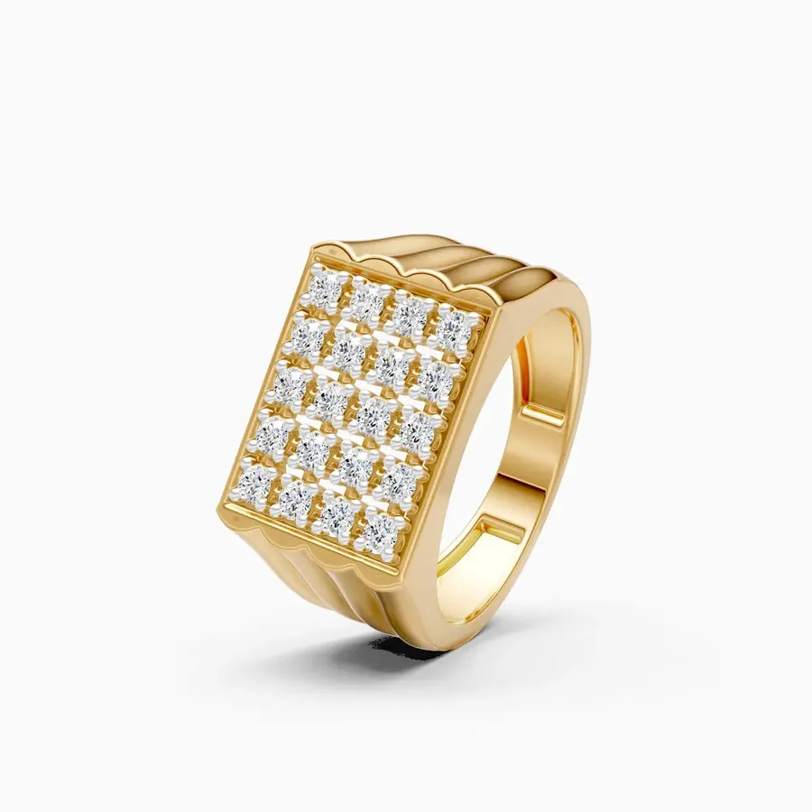 Basalt Men's Ring, 0.68 ct