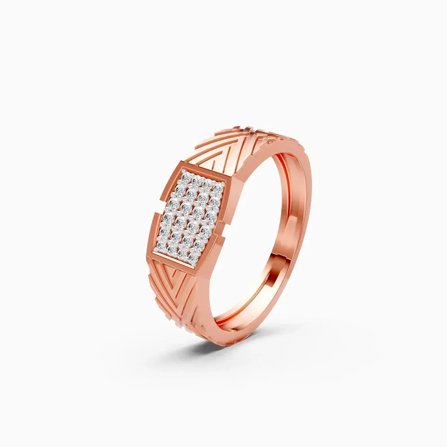 Basalt Cluster Ring, 0.19 ct