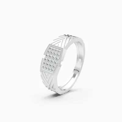 Basalt Cluster Ring, 0.19 ct