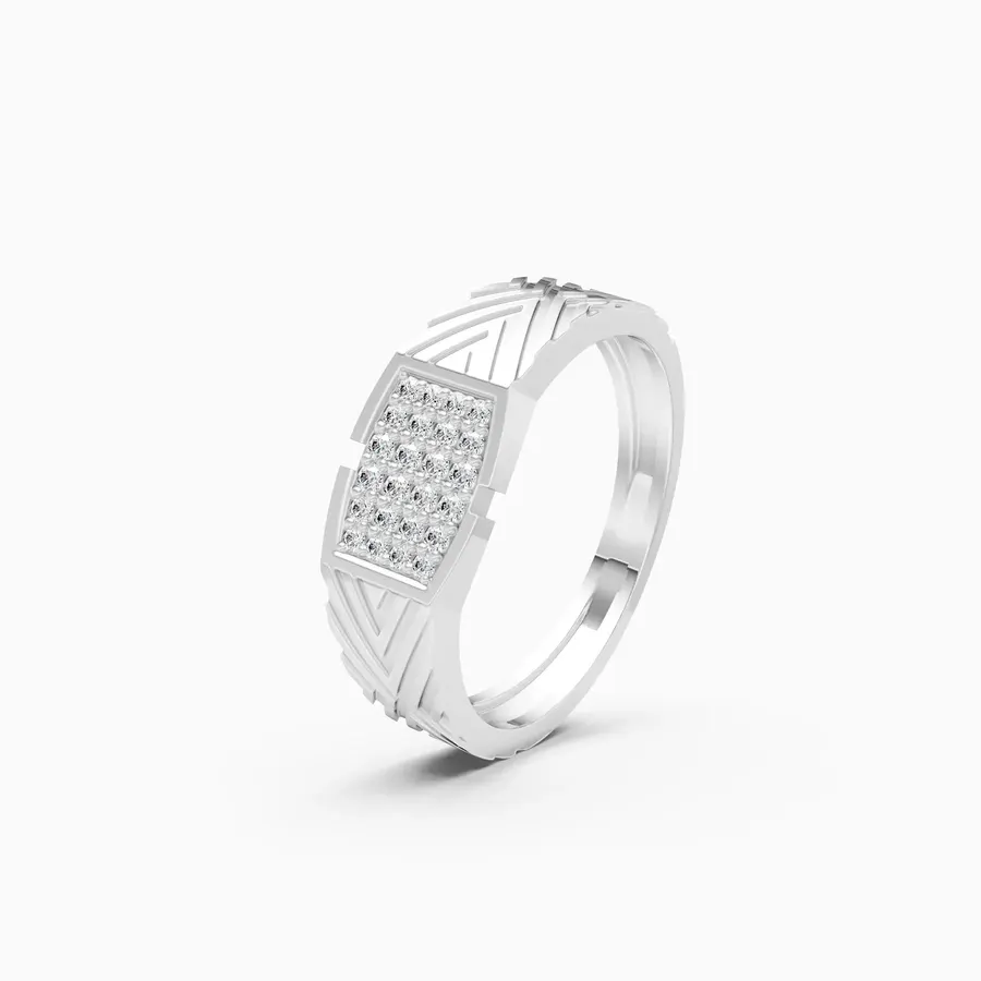 Basalt Cluster Ring, 0.19 ct