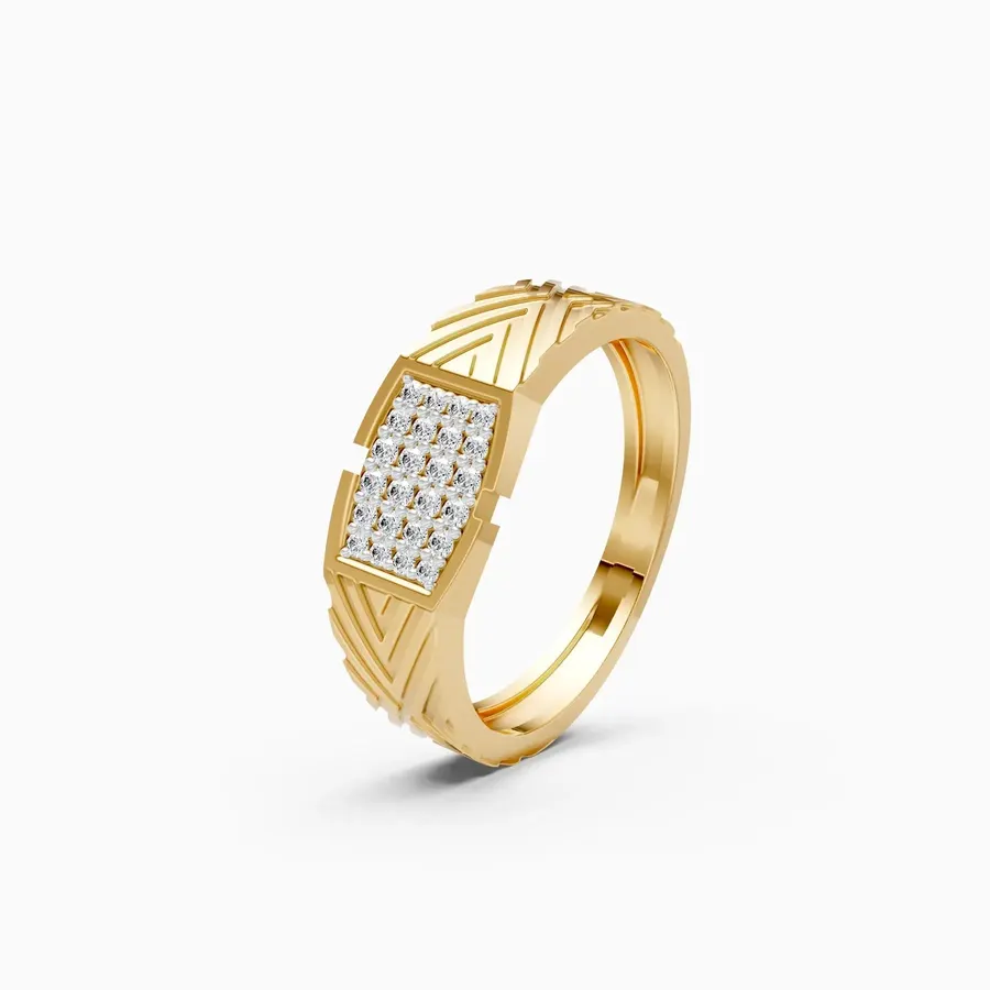 Basalt Cluster Ring, 0.19 ct