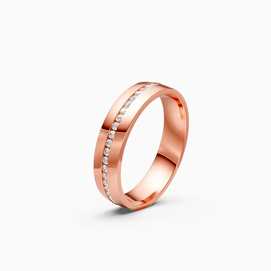 Basalt Channel-Set Ring