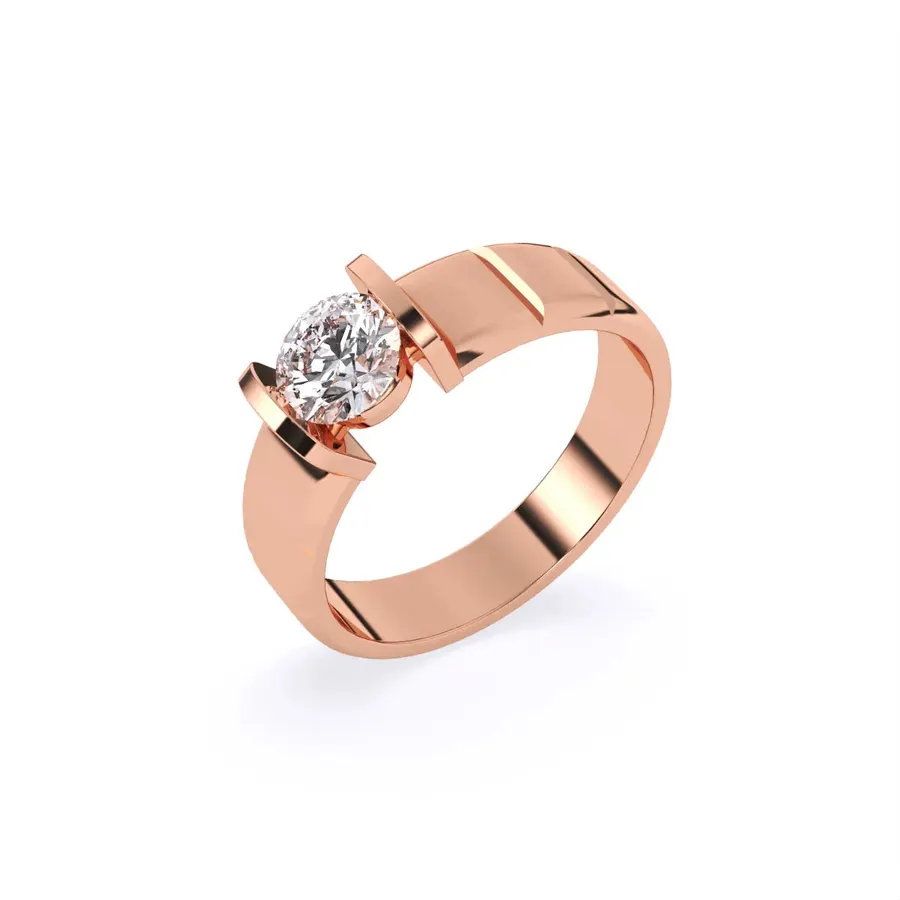 Basalt Men's Ring, 1 ct