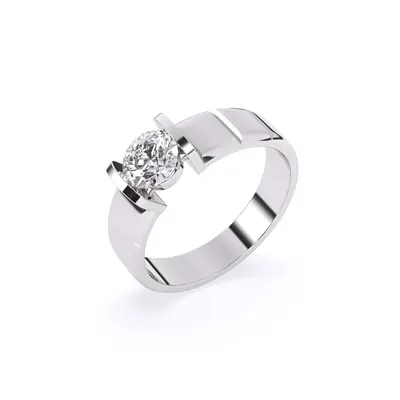 Basalt Men's Ring, 1 ct