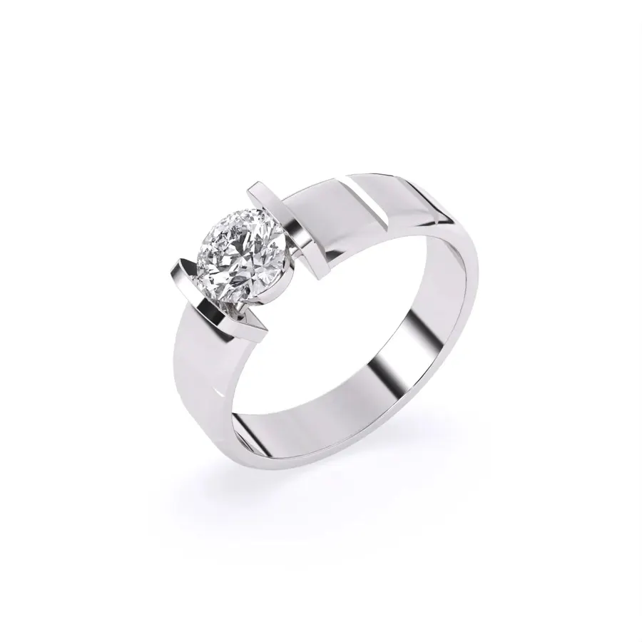 Basalt Men's Ring, 1 ct