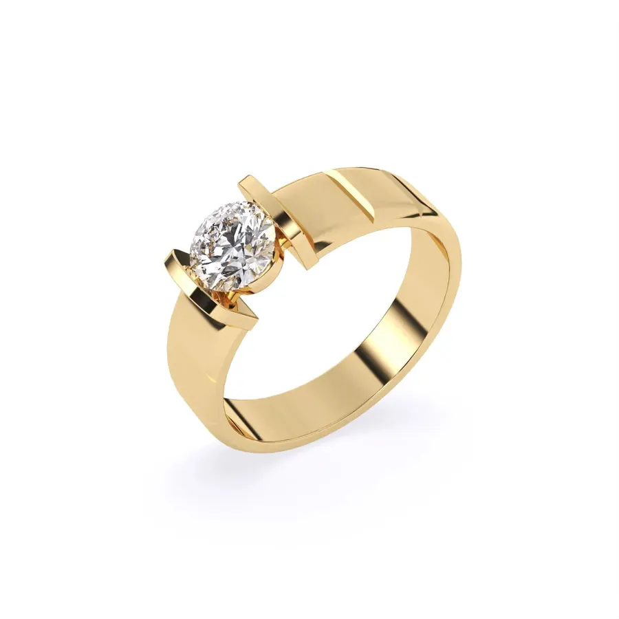 Basalt Men's Ring, 1 ct