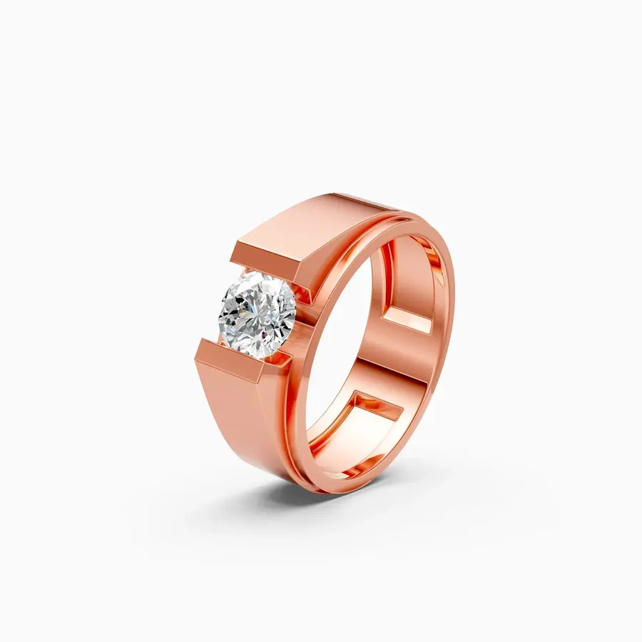 Basalt Men's Ring, 0.95 ct