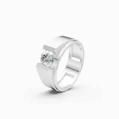 Basalt Men's Ring, 0.95 ct