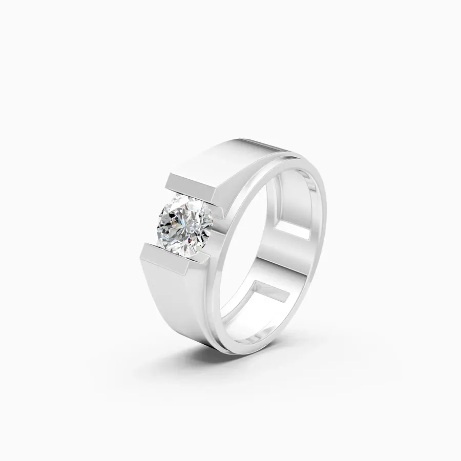 Basalt Men's Ring, 0.95 ct
